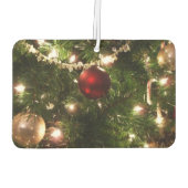 Kerstboom I Vakantie  groen en rood Luchtverfrisser (Achterkant)