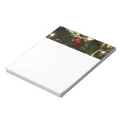 Kerstboom I Vakantie  groen en rood Notitieblok (Linkerzijde)