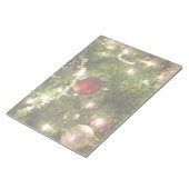 Kerstboom I Vakantie  groen en rood Notitieblok (Schuin)