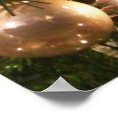 Kerstboom I Vakantie  groen en rood Poster (Hoek)