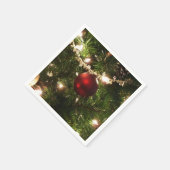 Kerstboom I Vakantie  groen en rood Servetten (Hoek)