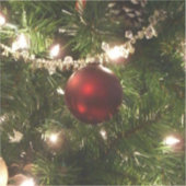 Kerstboom I Vakantie groen en rood Sticker (Voorkant)
