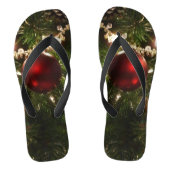 Kerstboom I Vakantie  groen en rood Teenslippers (Voetbed)