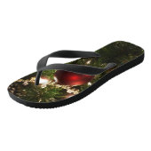 Kerstboom I Vakantie groen en rood Teenslippers (Schuin)