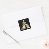 Kerstboom I Vierkante Sticker (Envelop)