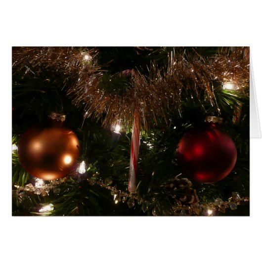 Kerstboom II Vakantie rood en goud (Voorkant Horizontaal)