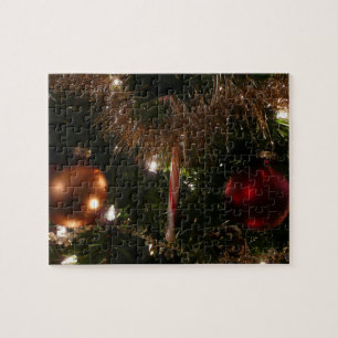 Kerstboom II Vakantie rood en goud Legpuzzel