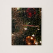 Kerstboom II Vakantie rood en goud Legpuzzel (Verticaal)