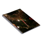 Kerstboom II Vakantie rood en goud Notitieboek (Rechterzijde)