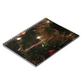 Kerstboom II Vakantie rood en goud Notitieboek (Linkerzijde)