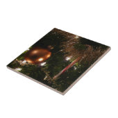 Kerstboom II Vakantie rood en goud Tegeltje (Zijkant)