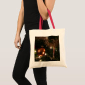 Kerstboom II Vakantie rood en goud Tote Bag (Voorkant (product))