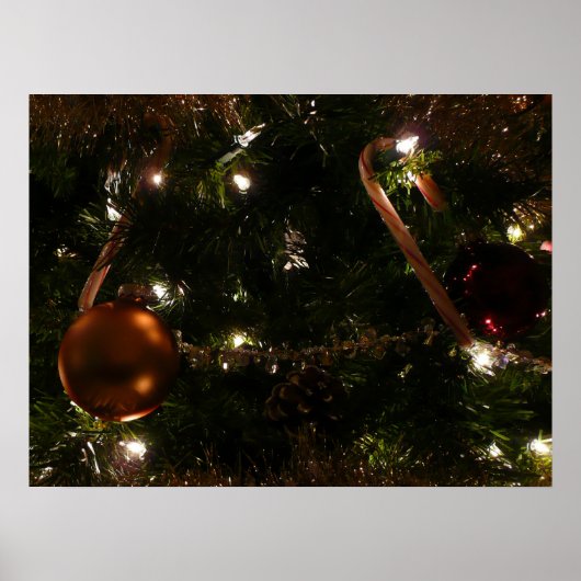 Kerstboom III Kerstscène Poster (Voorkant)