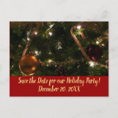 kerstboom III sparen de Datum Aankondigingskaart (Voorkant)