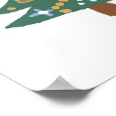 Kerstboom Illustratie Nordic Print (Hoek)