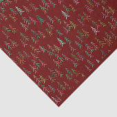 Kerstboom illustratie Waterverf Tissuepapier (Detail)