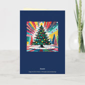 Kerstboom in abstracte kunst 39 - Fan Fun Kaart (Achterkant)