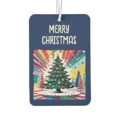 Kerstboom in abstracte kunst 39 - Fan Fun Luchtverfrisser (Achterkant)