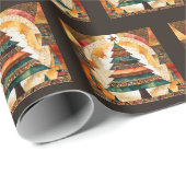 Kerstboom in abstracte kunst 44 - Fan Fun Cadeaupapier (Rol Hoek)