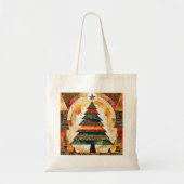 Kerstboom in abstracte kunst 44 - Fan Fun Tote Bag (Voorkant)