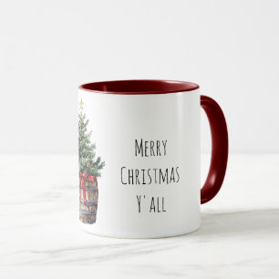 Kerstboom in Barrel Mok