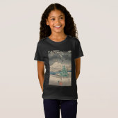 Kerstboom in besneeuwd landschap t-shirt (Voorkant volledig)