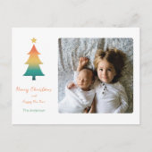 Kerstboom in de schemerfeestdag Postca Briefkaart (Voorkant)