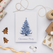 Kerstboom in Delfts Blauw aanpasbaar Kaart