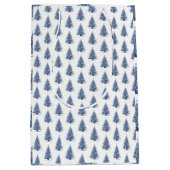 Kerstboom in Delfts Blauw Medium Cadeauzakje (Voorkant)