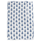 Kerstboom in Delfts Blauw Medium Cadeauzakje (Achterkant)