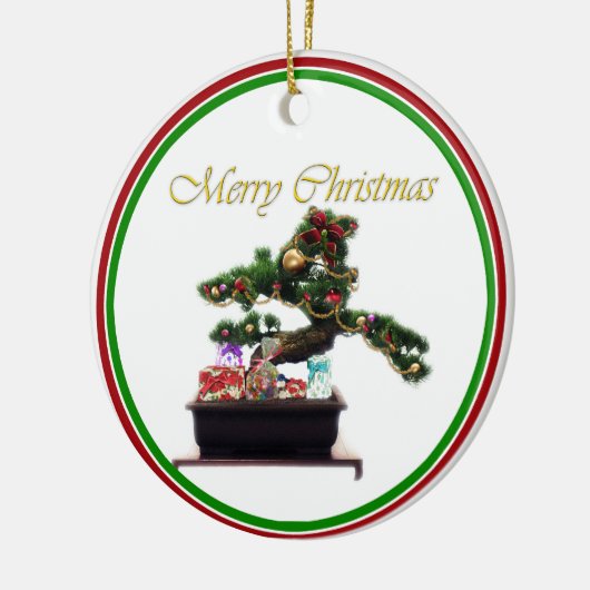 Kerstboom in een bakje keramisch ornament (Links)