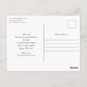 Kerstboom in een knus landhuis | Prettig Kerstfees Briefkaart (Achterkant)