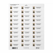Kerstboom in een lijst etiket (Full Sheet)
