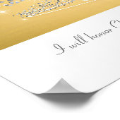 kerstboom in goud poster (Hoek)