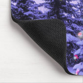 Kerstboom in het bos muismat (Hoek)