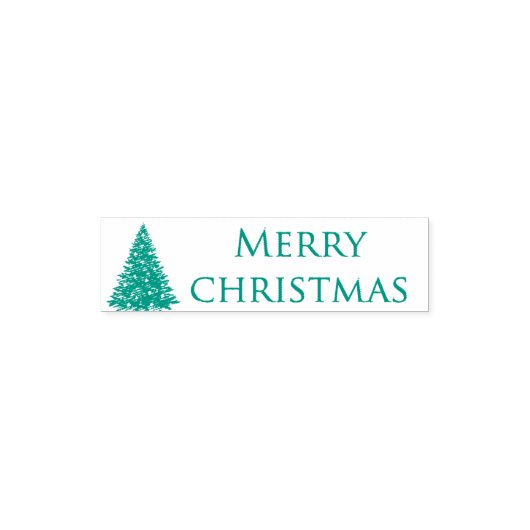 Kerstboom in het groen  zelfinktende stempel (Design)