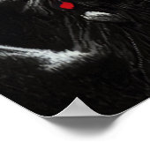 Kerstboom in het horrorwoud | AI Art. Poster (Hoek)