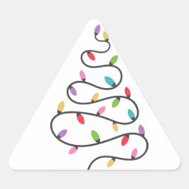 Kerstboom in het licht sticker