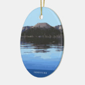 Kerstboom in het nationaal park van het natuurpark keramisch ornament (Links)