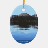 Kerstboom in het nationaal park van het natuurpark keramisch ornament (Voorkant)