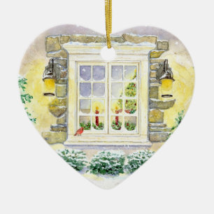 Kerstboom in het raam Ornament