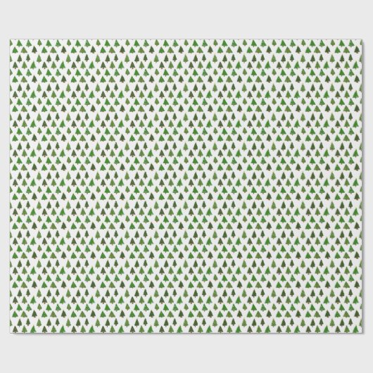 Kerstboom in kindertekenstijl cadeaupapier (Vlak)