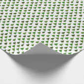 Kerstboom in kindertekenstijl cadeaupapier (Hoek)