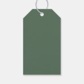 Kerstboom in mand gepersonaliseerd cadeaulabel (Achterkant)