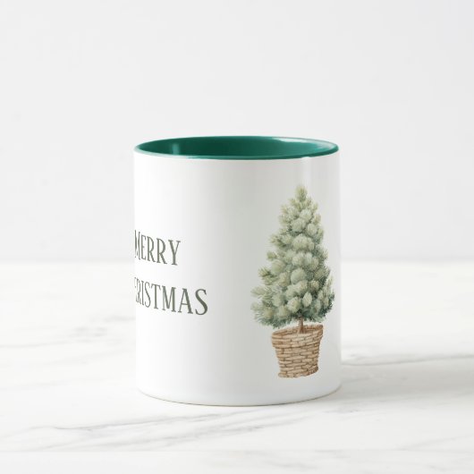 Kerstboom in Mand Mok (Midden)