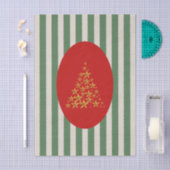 Kerstboom in mid-century-stijl met gouden ster tissuepapier (Craft)