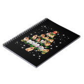 Kerstboom in Pommeren, bedekt door vlieglicht Notitieboek (Linkerzijde)