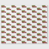 Kerstboom in Red Truck Cadeaupapier (Vlak)