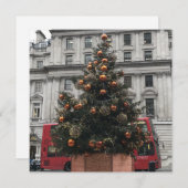 kerstboom in St. James's Square, Londen, Verenigd  Feestdagenkaart (Voorkant / Achterkant)