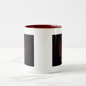 Kerstboom in Venster Afbeelding Tweekleurige Koffiemok (Center)